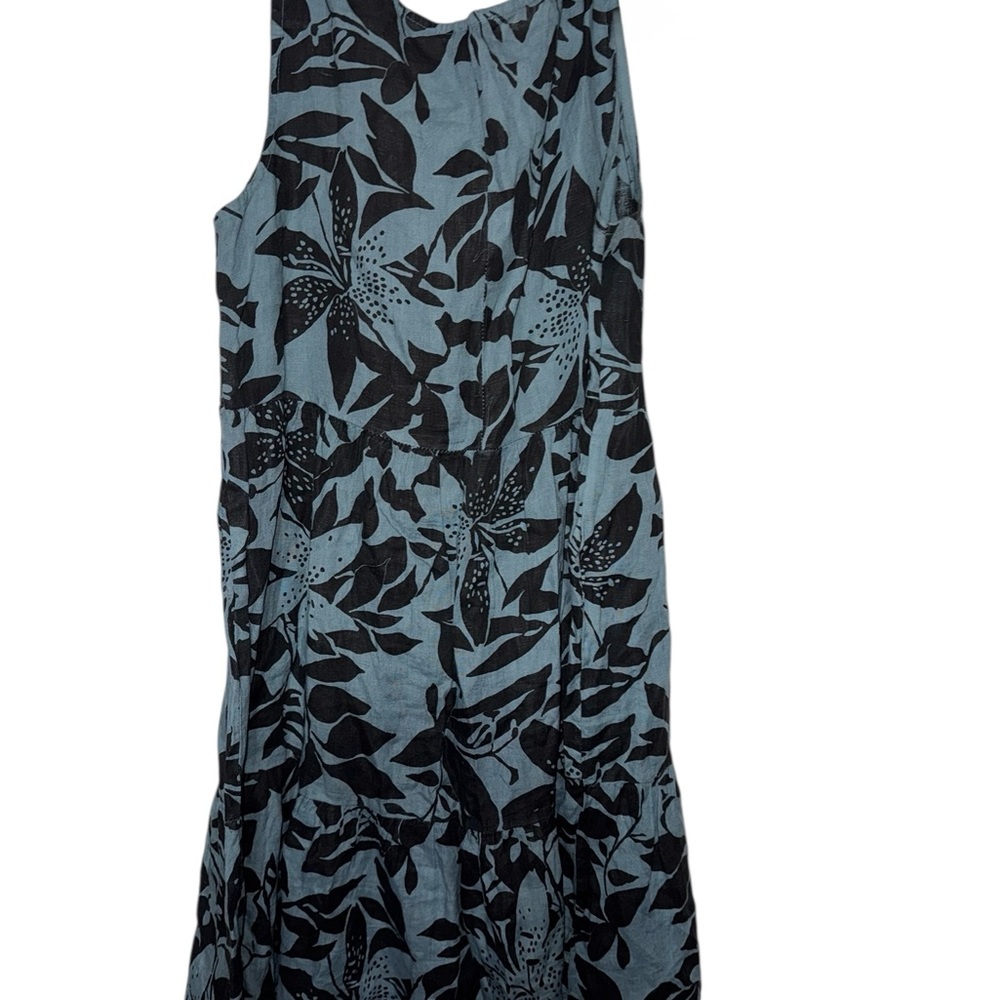 Bellamie Black and Gray Floral Maxi Dress